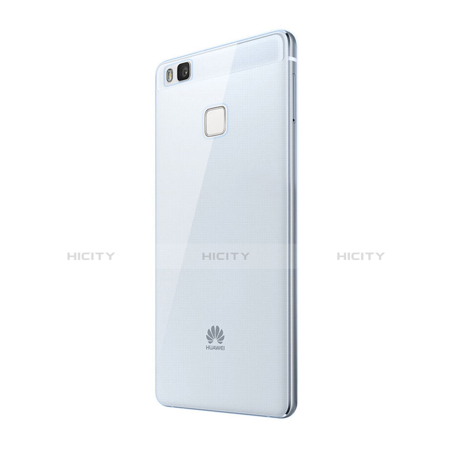 Huawei P9 Lite用極薄ソフトケース シリコンケース 耐衝撃 全面保護 クリア透明 ファーウェイ ネイビー