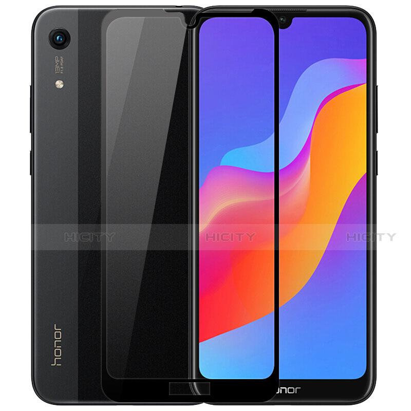 Huawei Y6 Prime (2019)用強化ガラス フル液晶保護フィルム F03 ファーウェイ ブラック