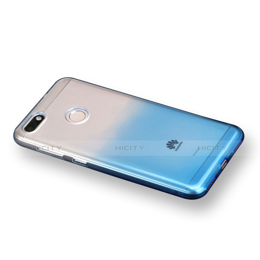 Huawei Y6 Pro (2017)用極薄ソフトケース グラデーション 勾配色 クリア透明 ファーウェイ ネイビー