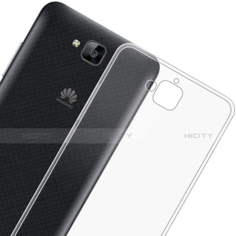 Huawei Y6 Pro用極薄ソフトケース シリコンケース 耐衝撃 全面保護 クリア透明 T01 ファーウェイ クリア