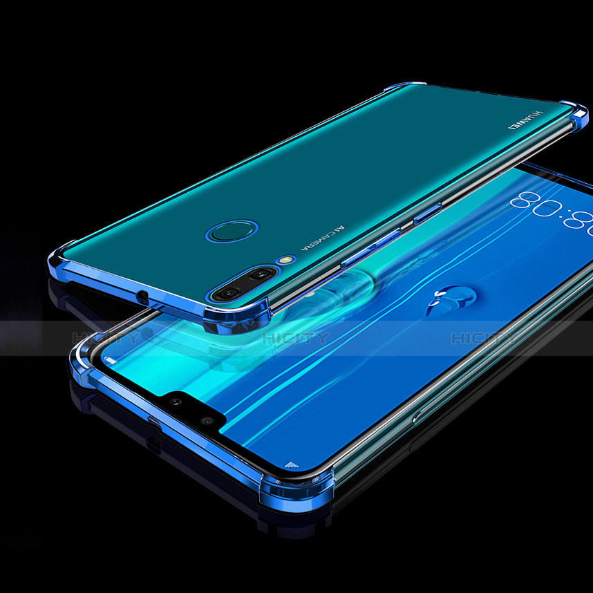 Huawei Y9 (2019)用極薄ソフトケース シリコンケース 耐衝撃 全面保護 クリア透明 H01 ファーウェイ ネイビー