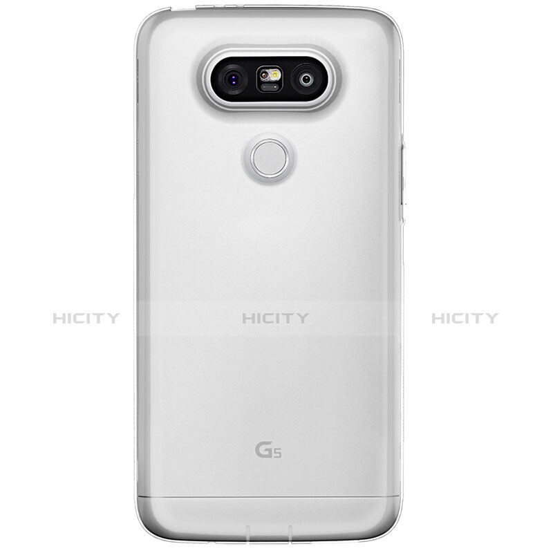 LG G5用極薄ソフトケース シリコンケース 耐衝撃 全面保護 クリア透明 T02 LG クリア