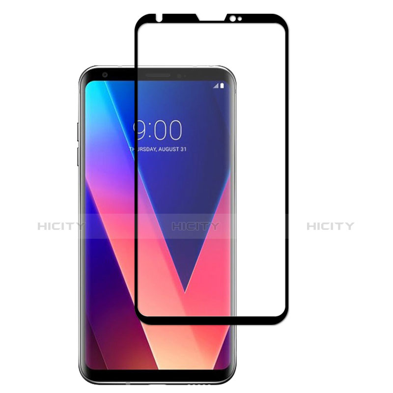 LG V30用強化ガラス フル液晶保護フィルム F02 LG ゴールド