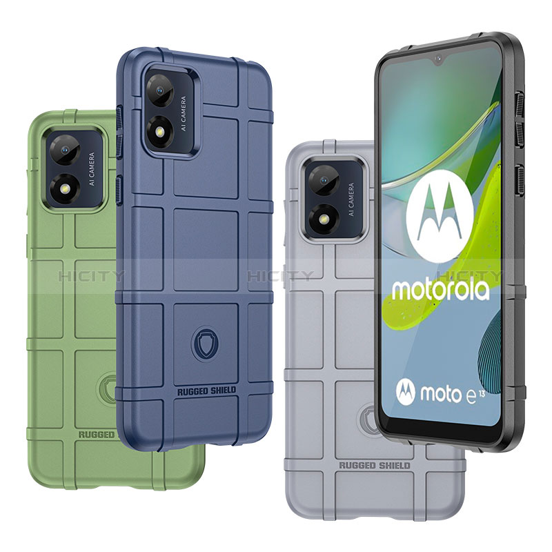 Motorola Moto E13用360度 フルカバー極薄ソフトケース シリコンケース 耐衝撃 全面保護 バンパー J01S モトローラ 