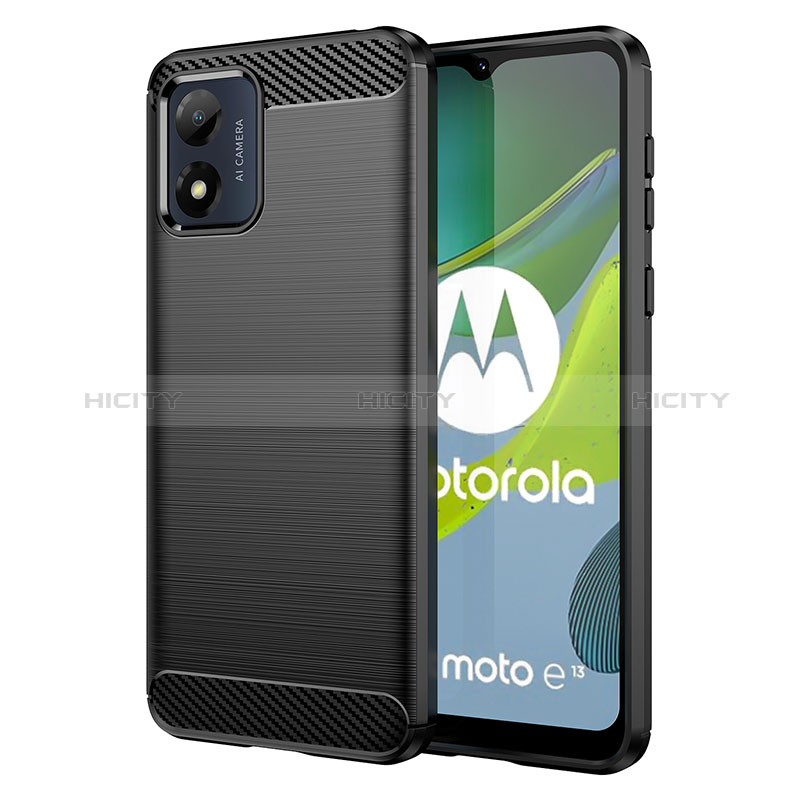 Motorola Moto E13用シリコンケース ソフトタッチラバー ライン カバー MF1 モトローラ 