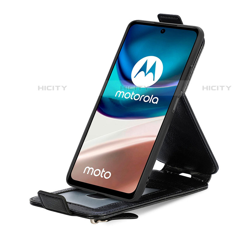 Motorola Moto E32用フリップ レザーケース スタンド S01D モトローラ 
