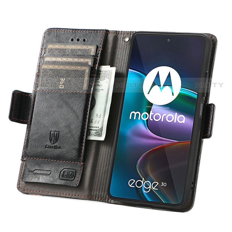 Motorola Moto Edge 30 5G用手帳型 レザーケース スタンド カバー S02D モトローラ 