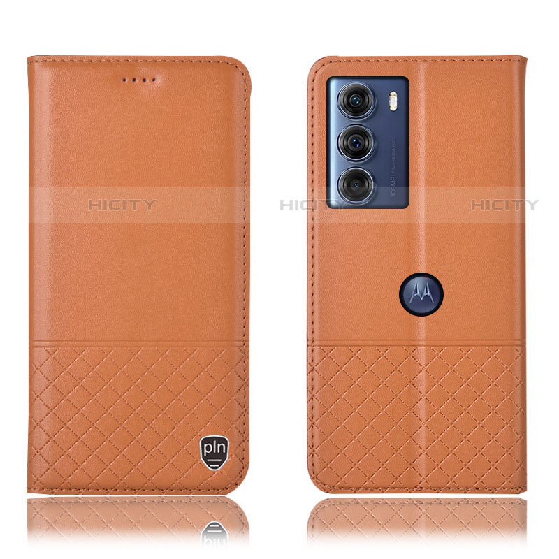 Motorola Moto Edge S30 5G用手帳型 レザーケース スタンド カバー H10P モトローラ オレンジ