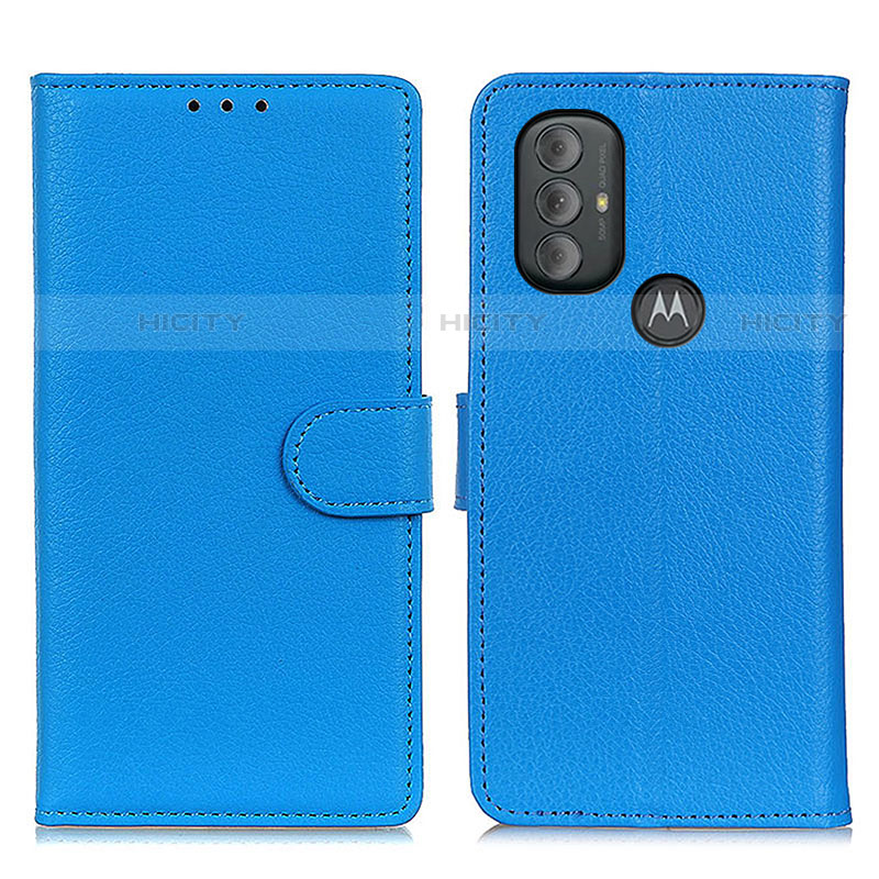 Motorola Moto G Play Gen 2用手帳型 レザーケース スタンド カバー A03D モトローラ ブルー