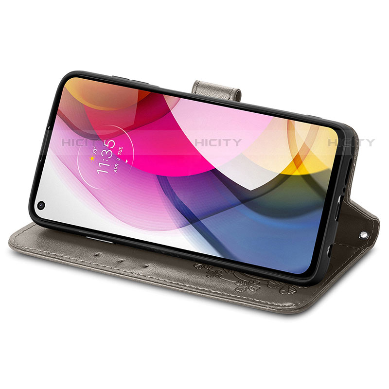 Motorola Moto G Stylus (2021)用手帳型 レザーケース スタンド 花 カバー モトローラ 