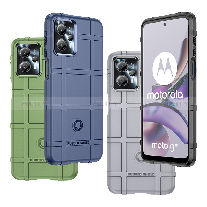 Motorola Moto G13用360度 フルカバー極薄ソフトケース シリコンケース 耐衝撃 全面保護 バンパー J01S モトローラ 