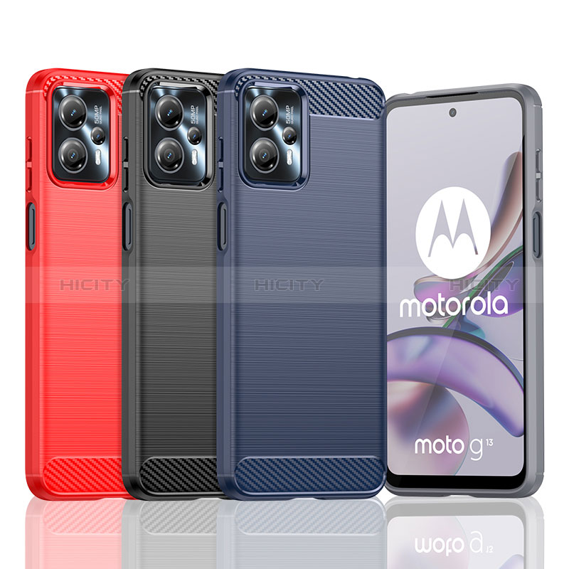 Motorola Moto G13用シリコンケース ソフトタッチラバー ライン カバー MF1 モトローラ 