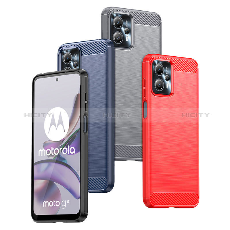 Motorola Moto G13用シリコンケース ソフトタッチラバー ライン カバー MF1 モトローラ 