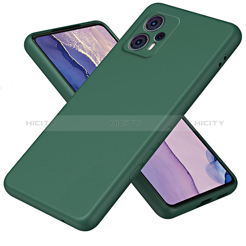 Motorola Moto G23用360度 フルカバー極薄ソフトケース シリコンケース 耐衝撃 全面保護 バンパー H01P モトローラ グリーン