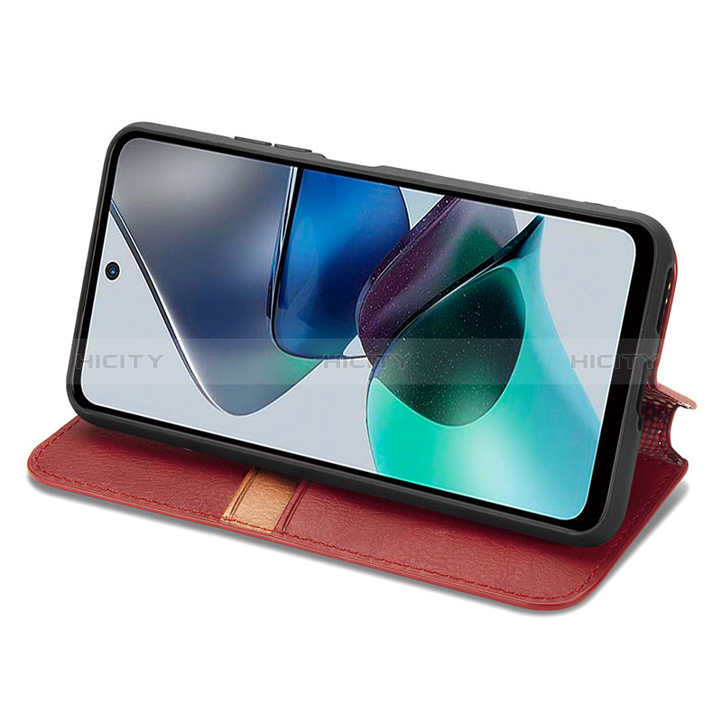 Motorola Moto G23用手帳型 レザーケース スタンド カバー S09D モトローラ 