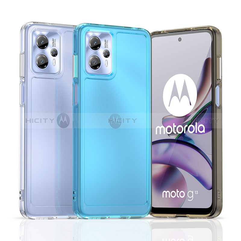 Motorola Moto G23用ハイブリットバンパーケース 透明 プラスチック カバー J02S モトローラ 