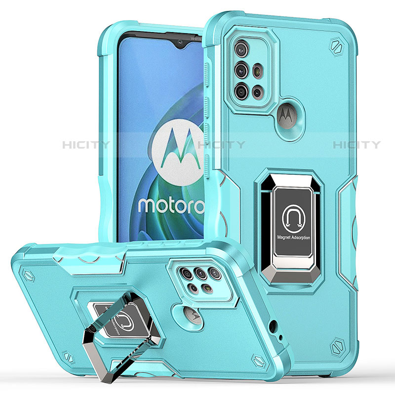 Motorola Moto G30用ハイブリットバンパーケース プラスチック アンド指輪 マグネット式 S05 モトローラ 