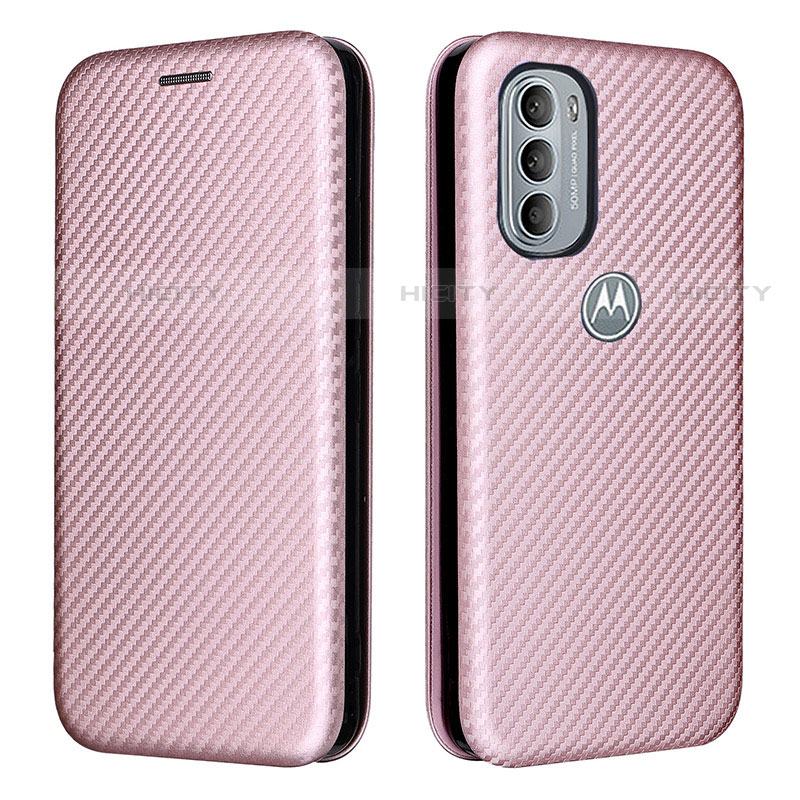 Motorola Moto G31用手帳型 レザーケース スタンド カバー L02Z モトローラ ローズゴールド