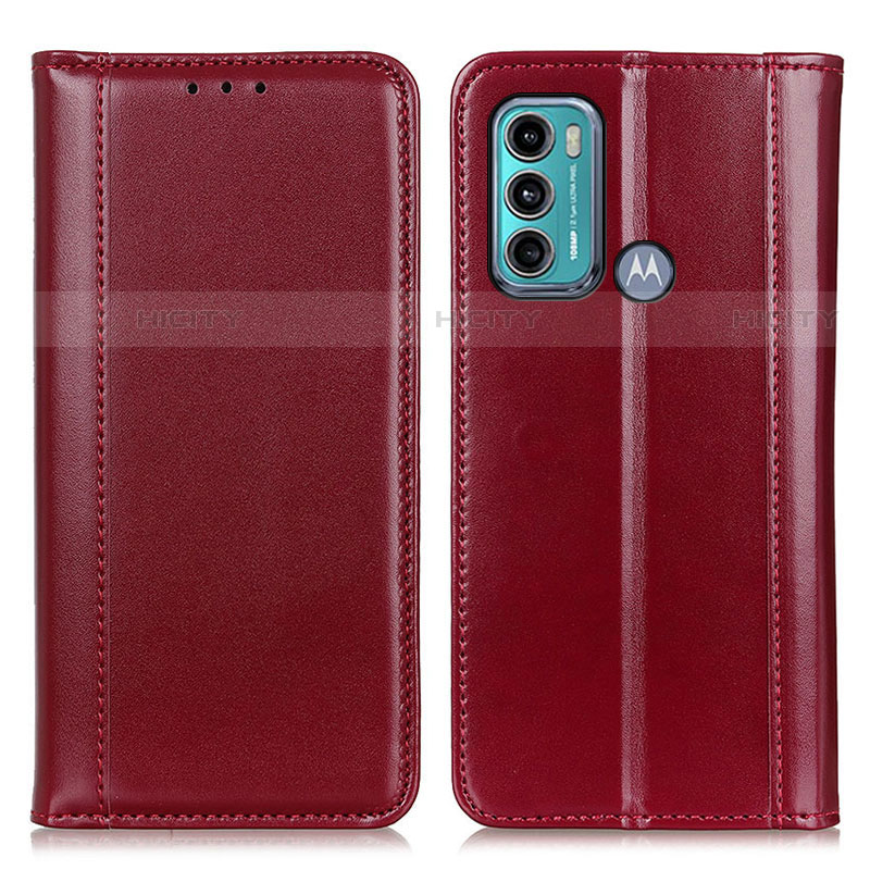 Motorola Moto G40 Fusion用手帳型 レザーケース スタンド カバー M05L モトローラ レッド