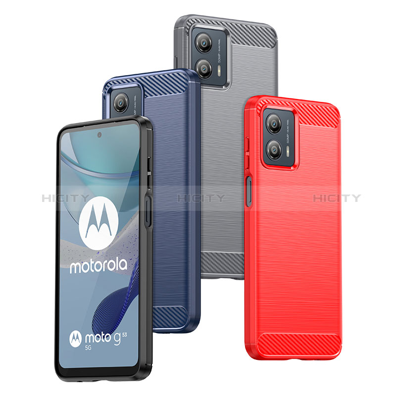 Motorola Moto G53 5G用シリコンケース ソフトタッチラバー ライン カバー MF1 モトローラ 