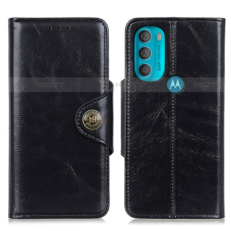 Motorola Moto G71 5G用手帳型 レザーケース スタンド カバー M12L モトローラ ブラック