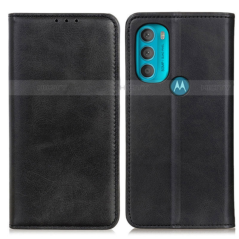 Motorola Moto G71 5G用手帳型 レザーケース スタンド カバー A02D モトローラ ブラック