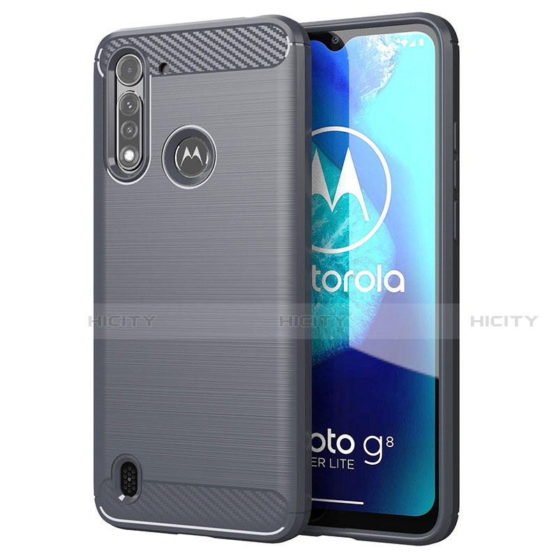 Motorola Moto G8 Power Lite用シリコンケース ソフトタッチラバー ライン カバー モトローラ 