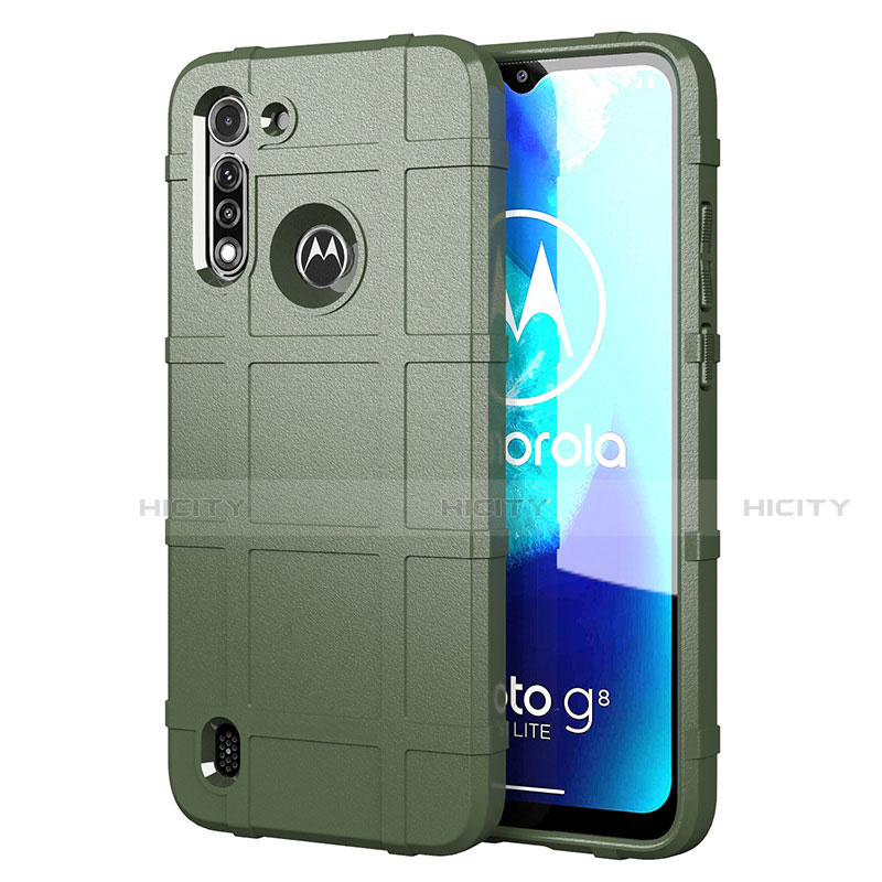 Motorola Moto G8 Power Lite用360度 フルカバー極薄ソフトケース シリコンケース 耐衝撃 全面保護 バンパー モトローラ 