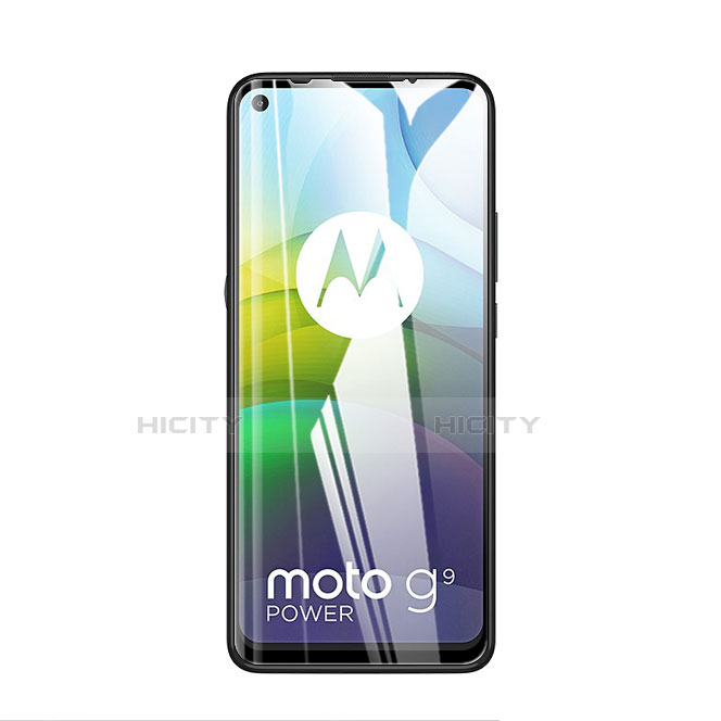 Motorola Moto G9 Power用強化ガラス フル液晶保護フィルム F02 モトローラ ブラック