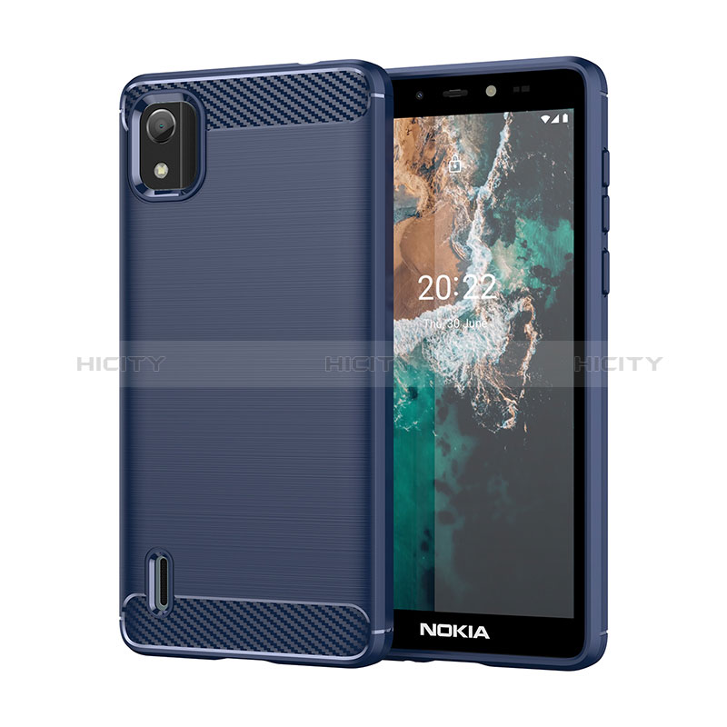 Nokia C2 2nd Edition用シリコンケース ソフトタッチラバー ライン カバー MF1 ノキア 