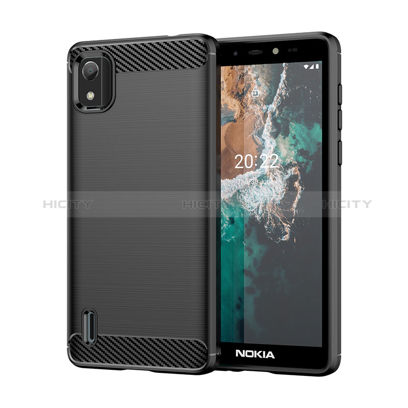 Nokia C2 2nd Edition用シリコンケース ソフトタッチラバー ライン カバー MF1 ノキア 