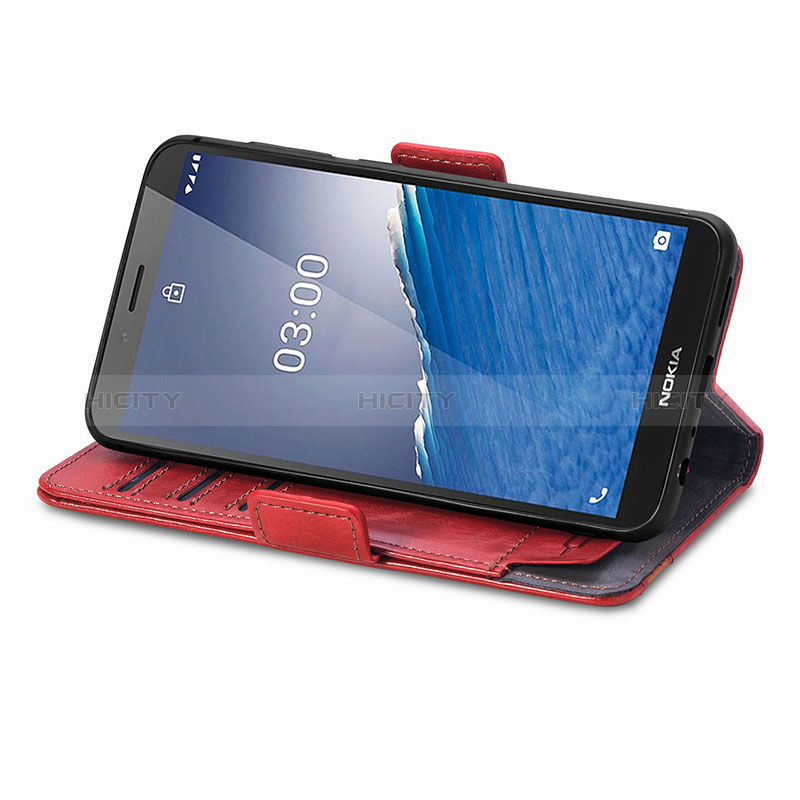 Nokia C3用手帳型 レザーケース スタンド カバー S10D ノキア 