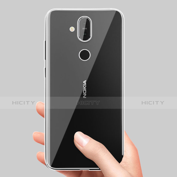 Nokia X7用極薄ソフトケース シリコンケース 耐衝撃 全面保護 クリア透明 T03 ノキア クリア