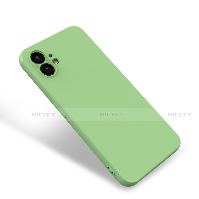 Nothing Phone 1用360度 フルカバー極薄ソフトケース シリコンケース 耐衝撃 全面保護 バンパー Nothing Phone グリーン