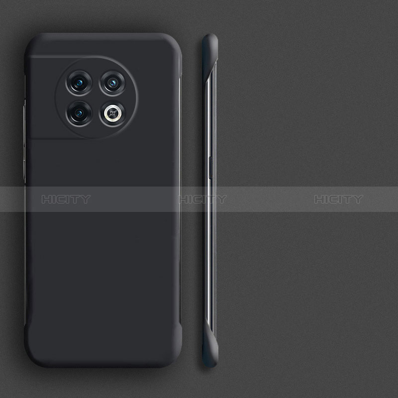 OnePlus 11R 5G用ハードケース プラスチック 質感もマット フレームレス カバー P01 OnePlus ブラック