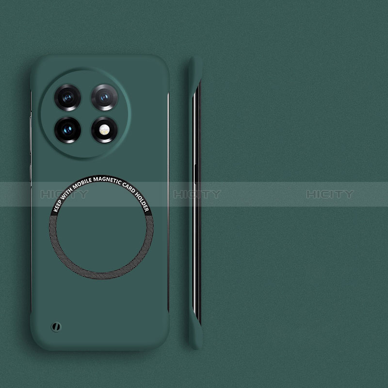 OnePlus 11R 5G用ハードケース プラスチック 質感もマット フレームレス カバー Mag-Safe 磁気 Magnetic OnePlus グリーン
