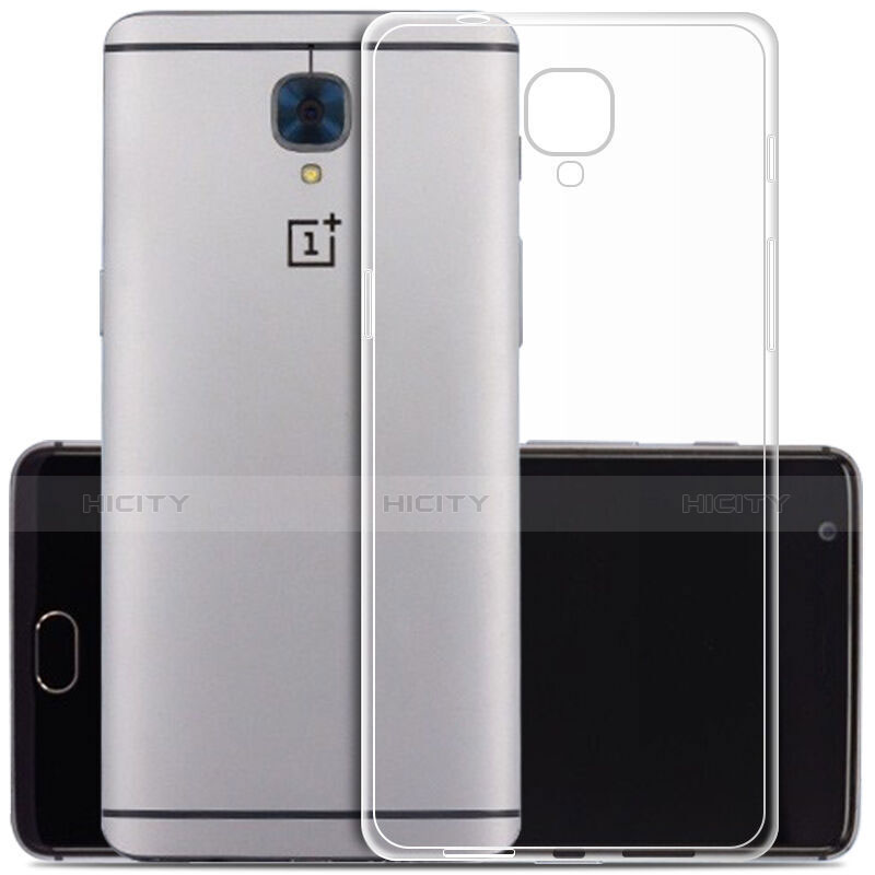 OnePlus 3T用極薄ソフトケース シリコンケース 耐衝撃 全面保護 クリア透明 OnePlus クリア