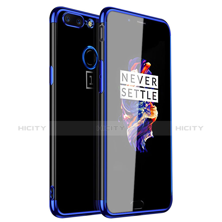 OnePlus 5T A5010用極薄ソフトケース シリコンケース 耐衝撃 全面保護 クリア透明 H01 OnePlus 