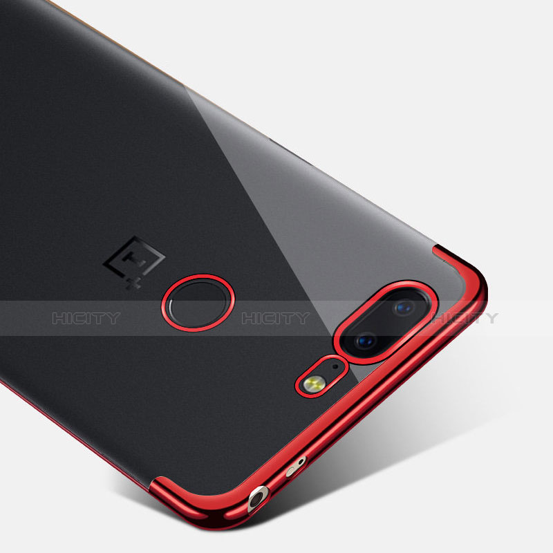 OnePlus 5T A5010用極薄ソフトケース シリコンケース 耐衝撃 全面保護 クリア透明 H01 OnePlus 