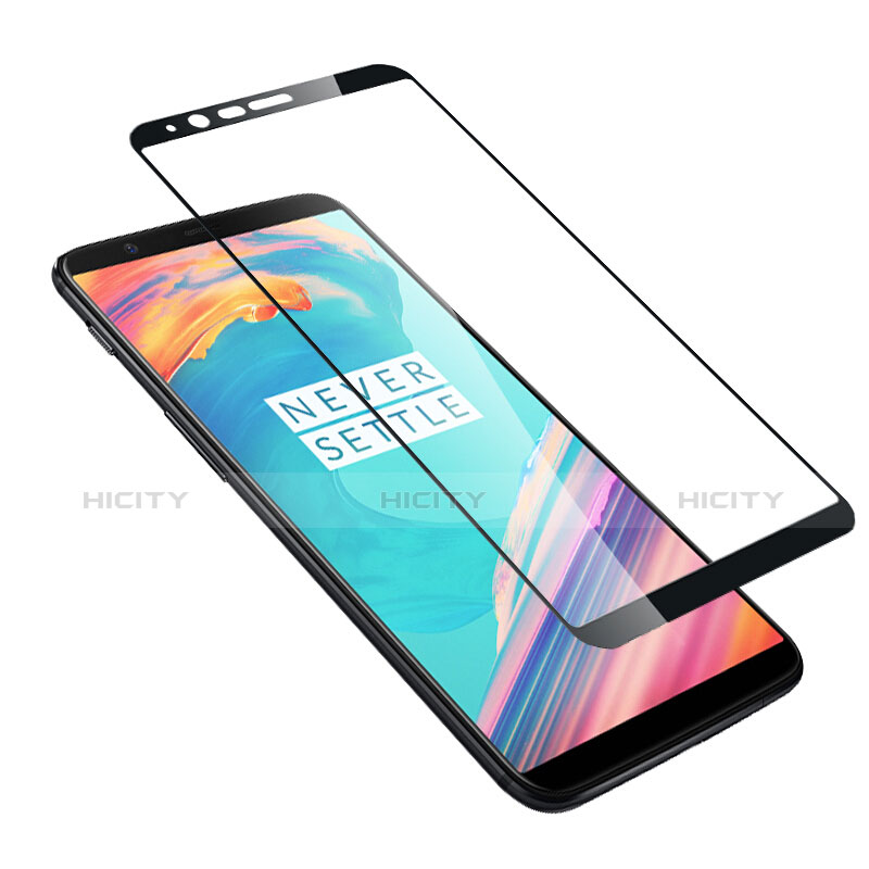 OnePlus 5T A5010用強化ガラス フル液晶保護フィルム OnePlus ブラック