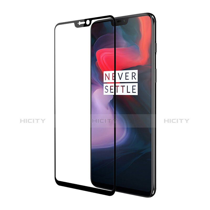 OnePlus 6用強化ガラス フル液晶保護フィルム F03 OnePlus ブラック