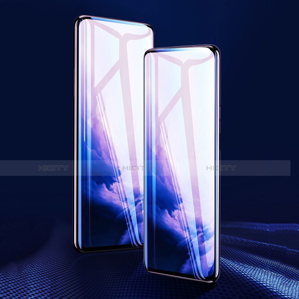 OnePlus 7T Pro 5G用強化ガラス フル液晶保護フィルム OnePlus ブラック