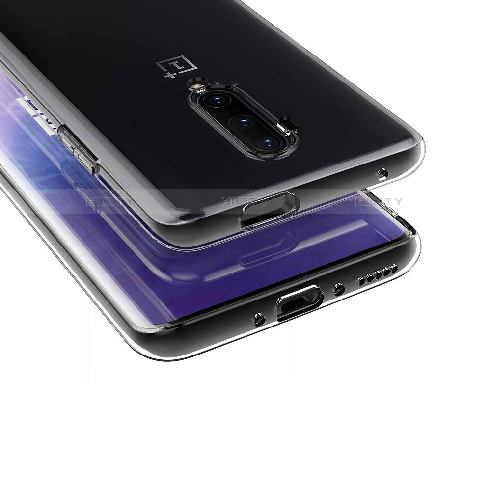 OnePlus 7T Pro用極薄ソフトケース シリコンケース 耐衝撃 全面保護 クリア透明 K03 OnePlus クリア