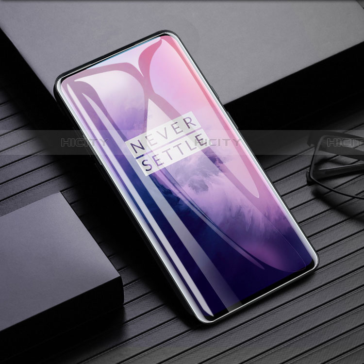 OnePlus 7T Pro用高光沢 液晶保護フィルム フルカバレッジ画面 OnePlus クリア