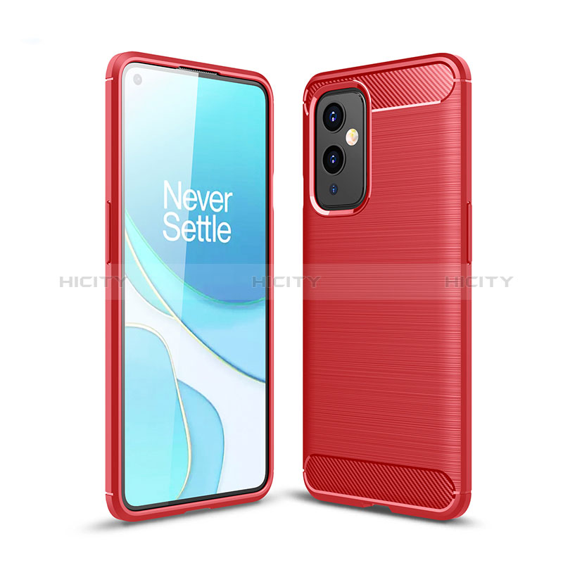 OnePlus 9 5G用シリコンケース ソフトタッチラバー ライン カバー OnePlus 