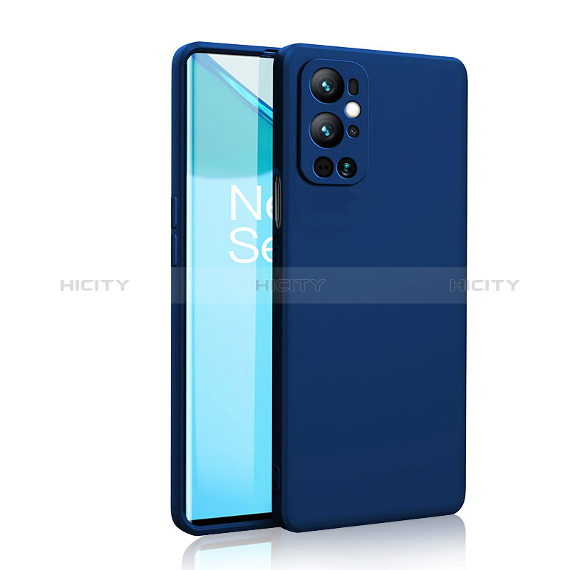 OnePlus 9 Pro 5G用360度 フルカバー極薄ソフトケース シリコンケース 耐衝撃 全面保護 バンパー YK2 OnePlus ネイビー