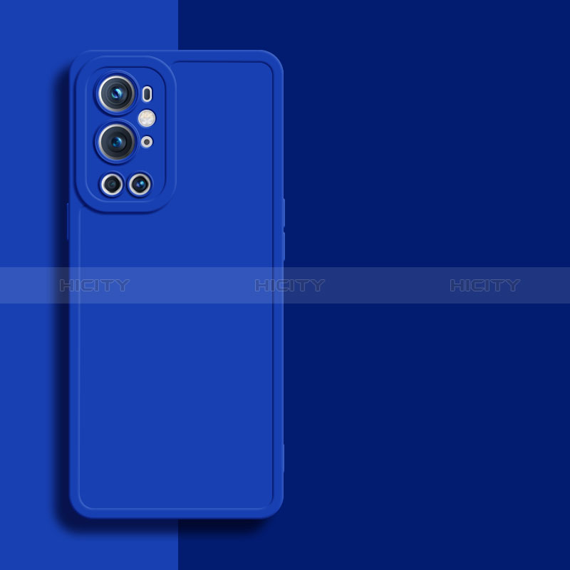 OnePlus 9 Pro 5G用360度 フルカバー極薄ソフトケース シリコンケース 耐衝撃 全面保護 バンパー YK1 OnePlus ネイビー