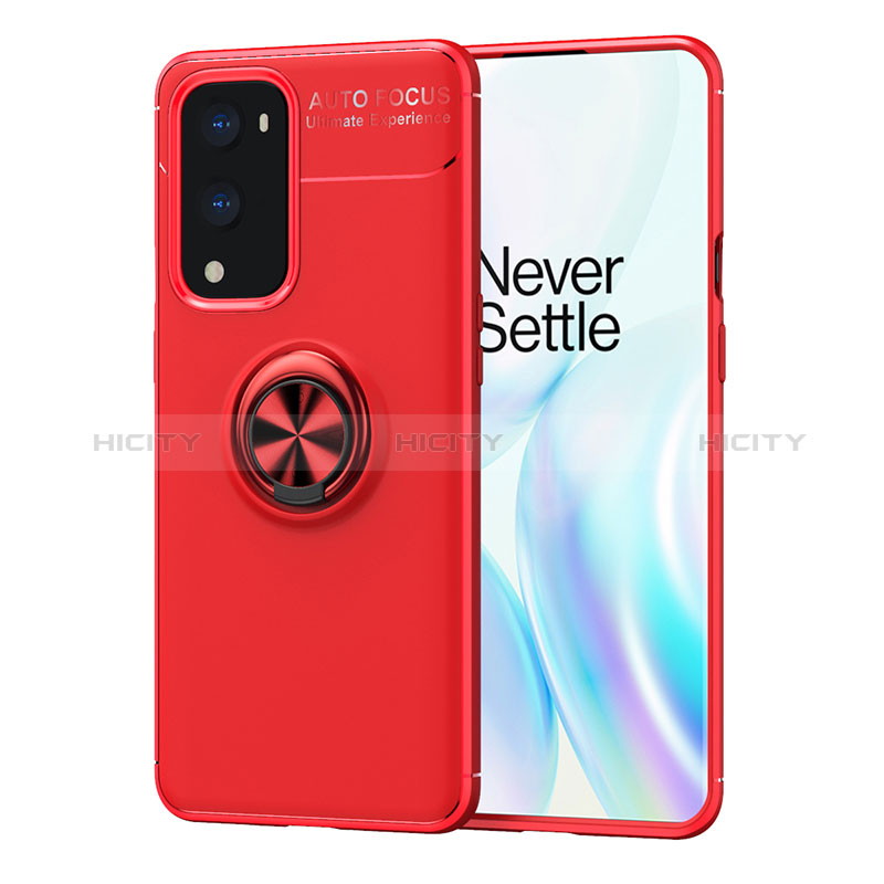 OnePlus 9 Pro 5G用極薄ソフトケース シリコンケース 耐衝撃 全面保護 アンド指輪 マグネット式 バンパー SD1 OnePlus 