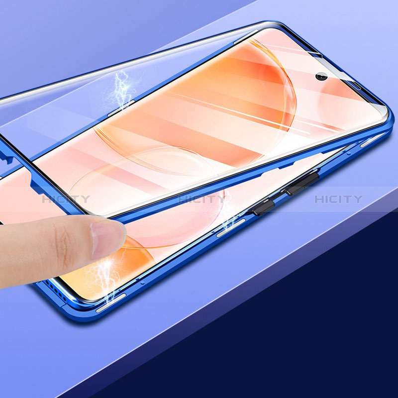 OnePlus 9 Pro 5G用ケース 高級感 手触り良い アルミメタル 製の金属製 360度 フルカバーバンパー 鏡面 カバー P01 OnePlus 