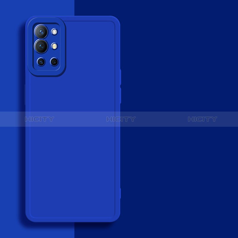 OnePlus 9R 5G用360度 フルカバー極薄ソフトケース シリコンケース 耐衝撃 全面保護 バンパー OnePlus ネイビー